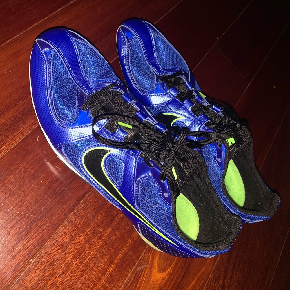 Nike Zoom Rival MD 6 Men's Blue & Black Cleats - Picture 6 of 7